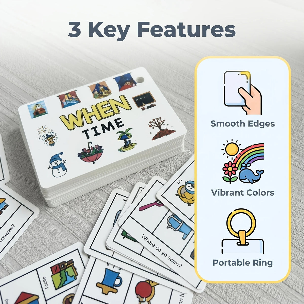 WH Question Practice Cards