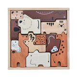 Blue Ribbon Animal Tray Puzzle wooden animal puzzle in tray